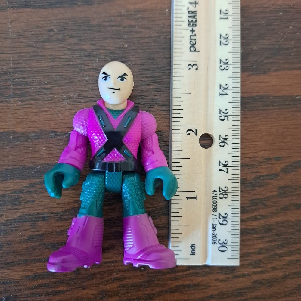 Fisher-Price Imaginext DC Super Friends Lex Luthor Purple Green Figure 2.75"
